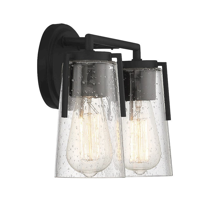 Savoy House Sacremento 2-Light Bathroom Vanity Light, Black