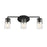 Savoy House Sacremento 3-Light Bathroom Vanity Light, Black - 8-7045-3-BK