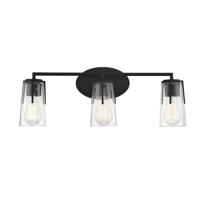 Savoy House Sacremento 3-Light Bathroom Vanity Light, Black