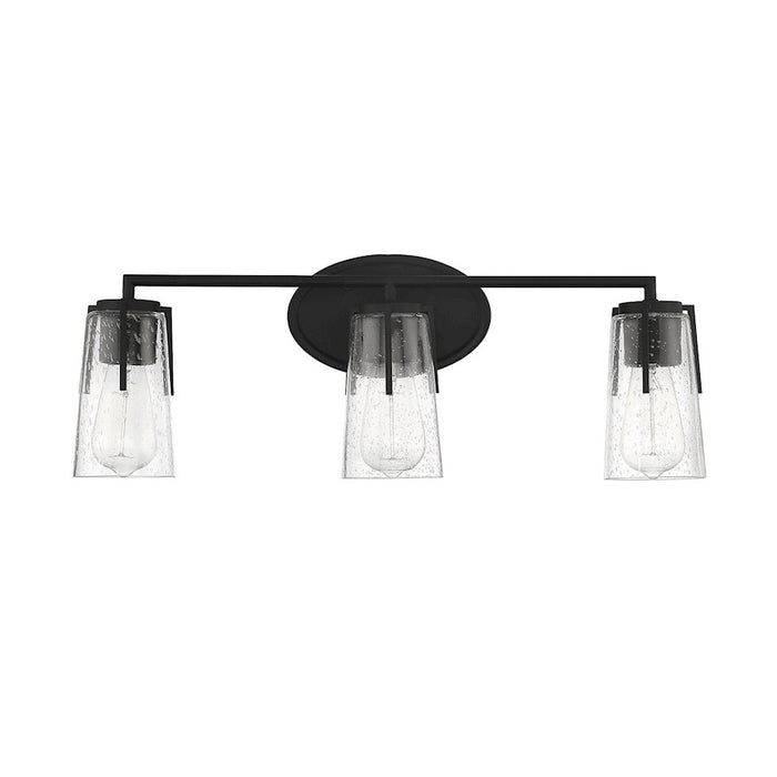 Savoy House Sacremento 3-Light Bathroom Vanity Light, Black