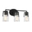 Savoy House Sacremento 3-Light Bathroom Vanity Light, Black