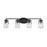 Savoy House Sacremento 4-Light Bathroom Vanity Light, Black