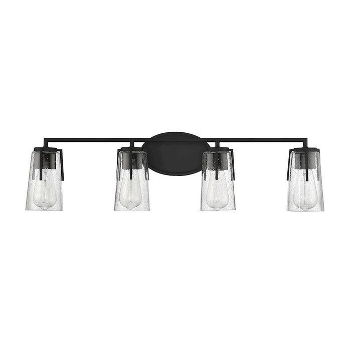 Savoy House Sacremento 4-Light Bathroom Vanity Light, Black