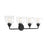 Savoy House Vale 4-Light Bathroom Vanity Light, Black