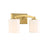 Savoy House Whitney 2-Light Bathroom Vanity Light, Warm Brass