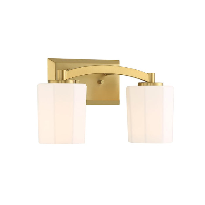 Savoy House Whitney 2-Light Bathroom Vanity Light, Warm Brass