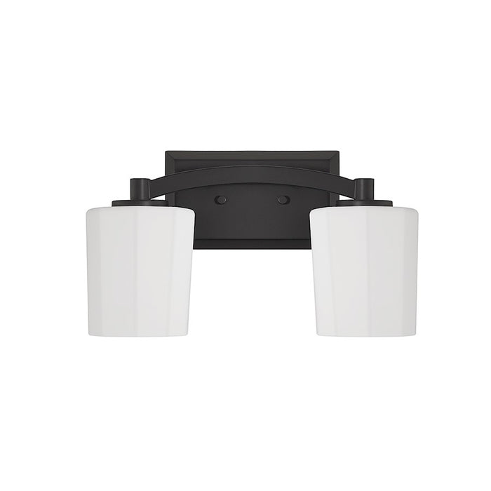 Savoy House Whitney 2-Light Bathroom Vanity Light, Matte Black