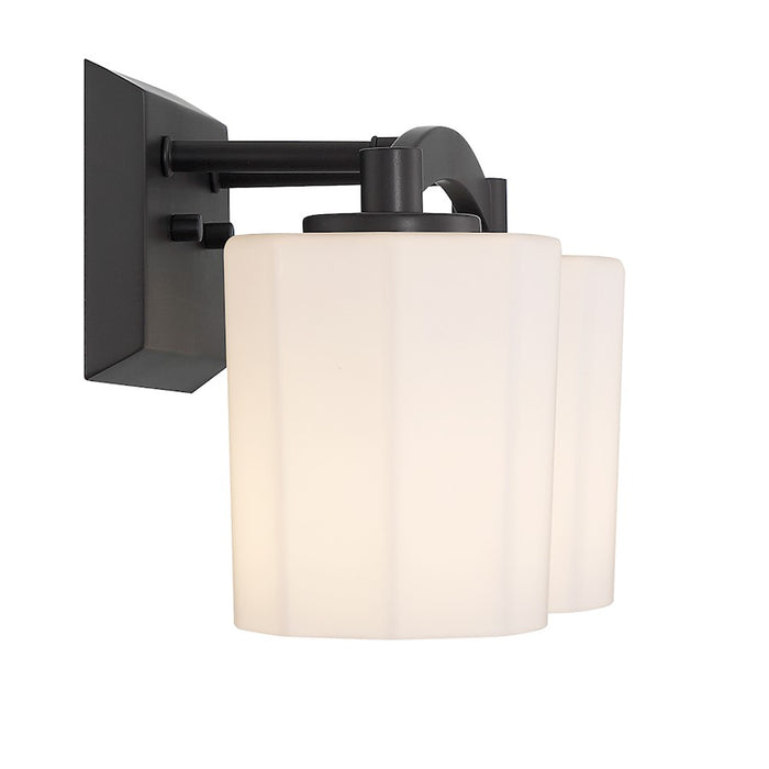 Savoy House Whitney 2-Light Bathroom Vanity Light, Matte Black