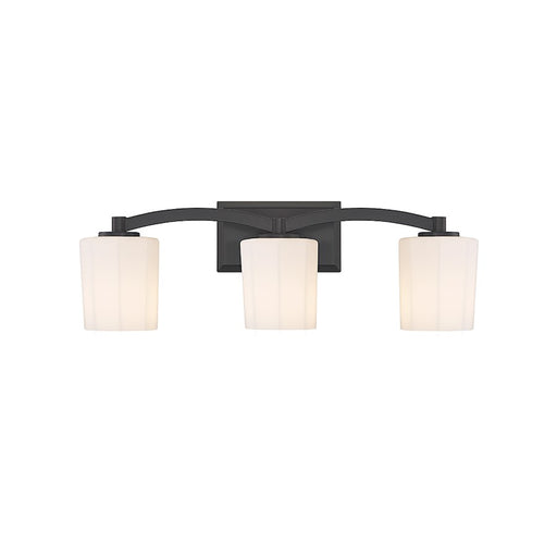 Savoy House Whitney 3-Light Bathroom Vanity Light, Matte Black - 8-7710-3-BK