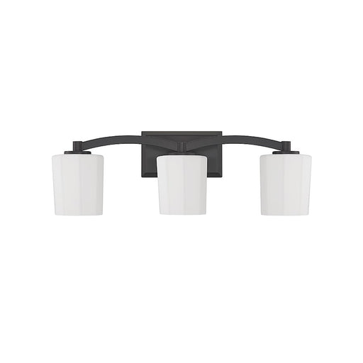 Savoy House Whitney 3-Light Bathroom Vanity Light, Matte Black