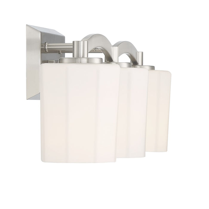 Savoy House Whitney 3-Light Bathroom Vanity Light, Satin Nickel