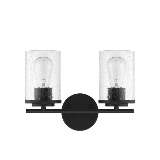 Savoy House Marshall 2-Light Bathroom Vanity Light, Matte Black