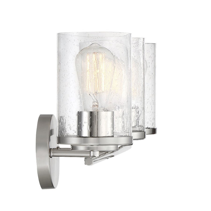 Savoy House Marshall 3Lt Bathroom Vanity Light, Chrome