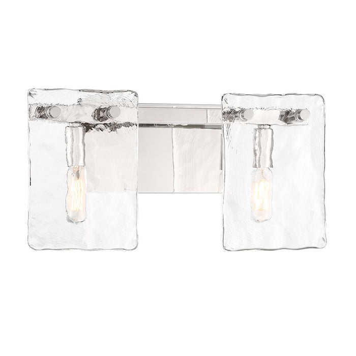 Savoy House Genry 2-Light Bathroom Vanity Light, Polished Nickel