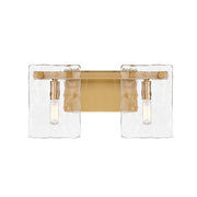 Savoy House Genry 2 Light Bath, Warm Brass/Handmade Water - 8-8204-2-322