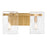 Savoy House Genry 2-Light Bathroom Vanity Light, Warm Brass