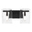 Savoy House Genry 2-Light Bathroom Vanity Light, Matte Black - 8-8204-2-BK