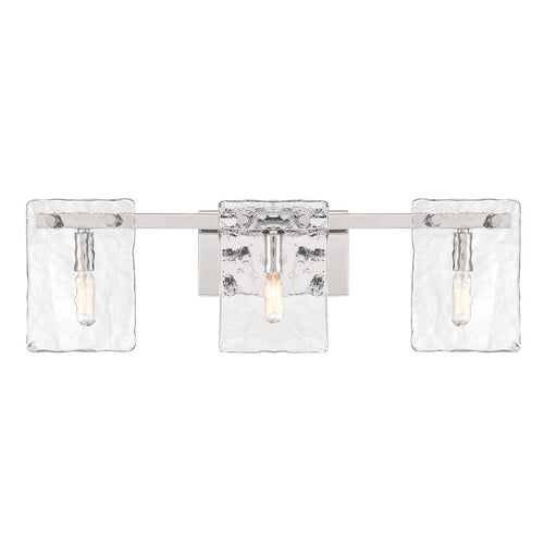 Savoy House Genry 3 Light Bath, Polished Nickel/Handmade Water - 8-8204-3-109