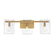 Savoy House Genry 3 Light Bath, Warm Brass/Handmade Water - 8-8204-3-322