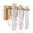 Savoy House Genry 3 Light Bath, Warm Brass/Handmade Water