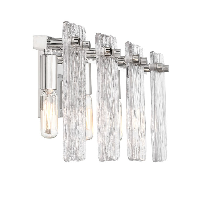 Savoy House Genry 4-Light Bathroom Vanity Light, Polished Nickel