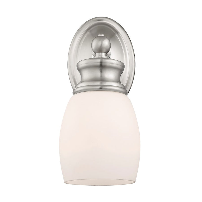 Savoy House Elise 1-Light Wall Sconce, Satin Nickel