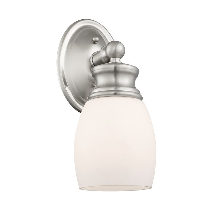 Savoy House Elise 1-Light Wall Sconce, Satin Nickel