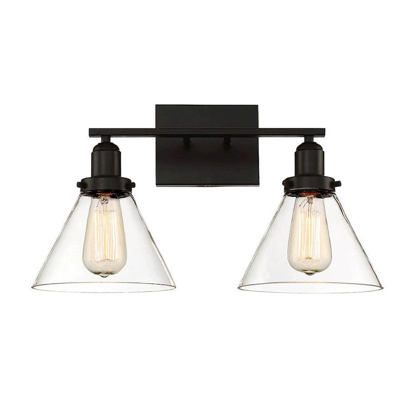 Savoy House Drake 2-Light Bathroom Vanity Light, English Bronze
