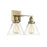 Savoy House Drake 2-Light Bathroom Vanity Light, Warm Brass