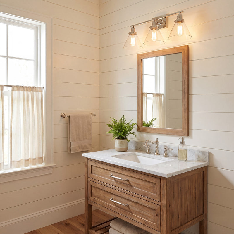 Savoy House Drake 3-Light Bathroom Vanity Light, Polished Nickel