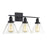 Savoy House Drake 3-Light Bathroom Vanity Light, Black