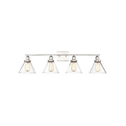 Savoy House Drake 4-Light Bathroom Vanity Light, Polished Nickel - 8-9130-4-109
