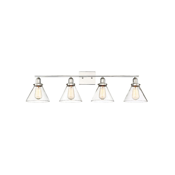 Savoy House Drake 4-Light Bathroom Vanity Light, Polished Nickel - 8-9130-4-109