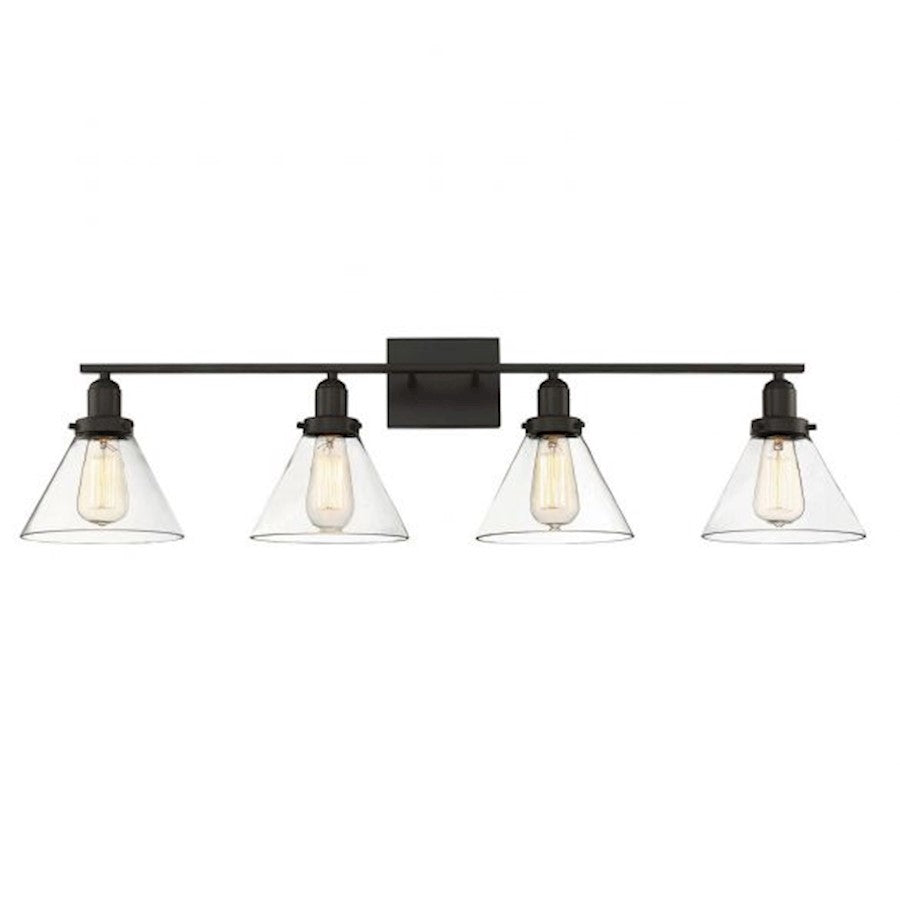 Savoy House Drake 4-Light Bathroom Vanity Light, English Bronze - 8-9130-4-13