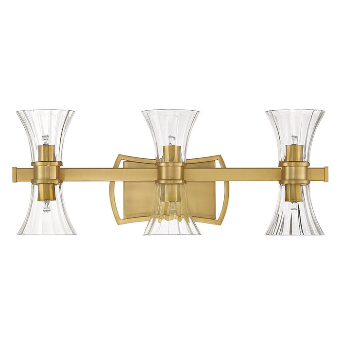 Savoy House Bennington 6Lt LED Bathroom Vanity Light, Brass