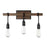 Savoy House Burgess 3-Light Bathroom Vanity Light, Durango