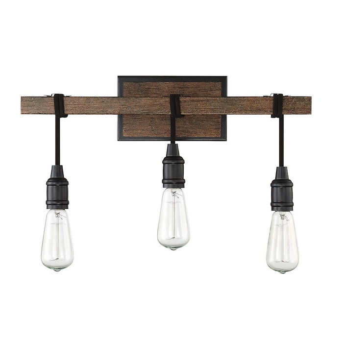 Savoy House Burgess 3-Light Bathroom Vanity Light, Durango