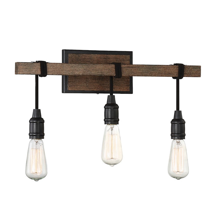 Savoy House Burgess 3-Light Bathroom Vanity Light, Durango