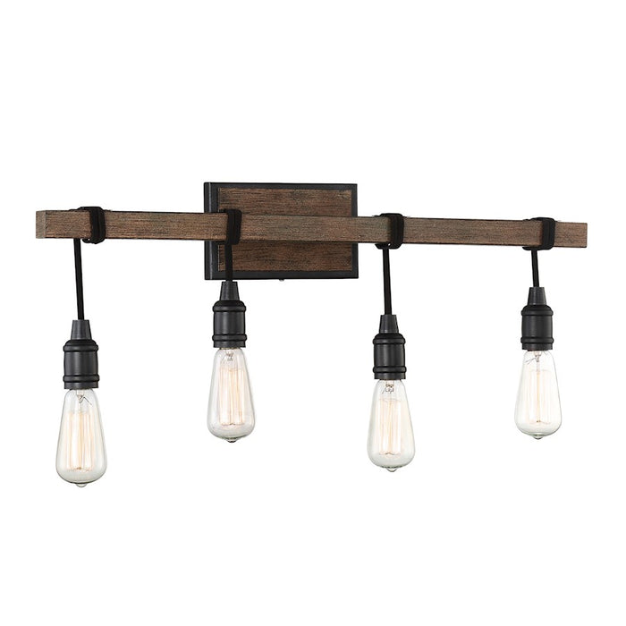 Savoy House Burgess 4-Light Bathroom Vanity Light, Durango