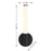 Savoy House Lighting Assets Connor 15" Bath Sconce, Matte Black