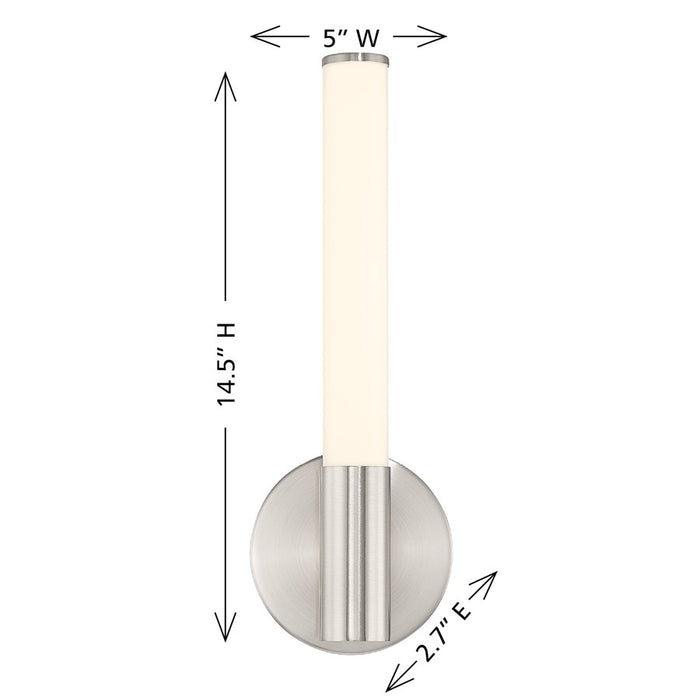 Savoy House Lighting Assets Connor 15" Bath Sconce, Satin Nickel