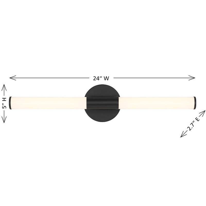 Savoy House Lighting Assets Connor 24" Bath Sconce, Matte Black