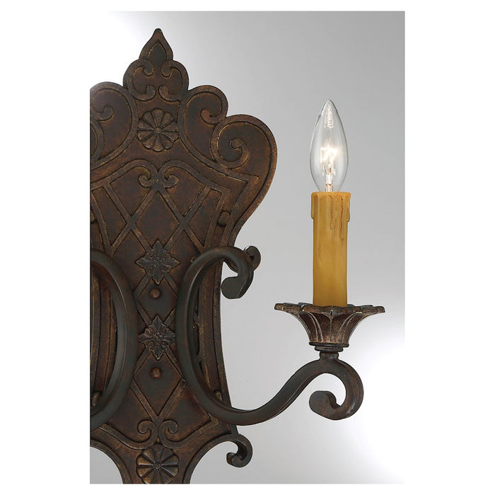 Savoy House Southerby 2-Light Wall Sconce, Florencian Bronze