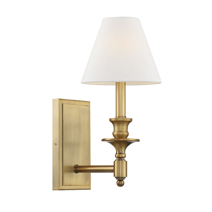 Savoy House Washburn 1-Light Wall Sconce, Warm Brass