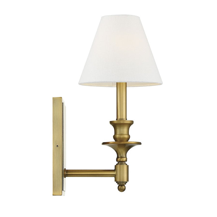 Savoy House Washburn 1-Light Wall Sconce, Warm Brass