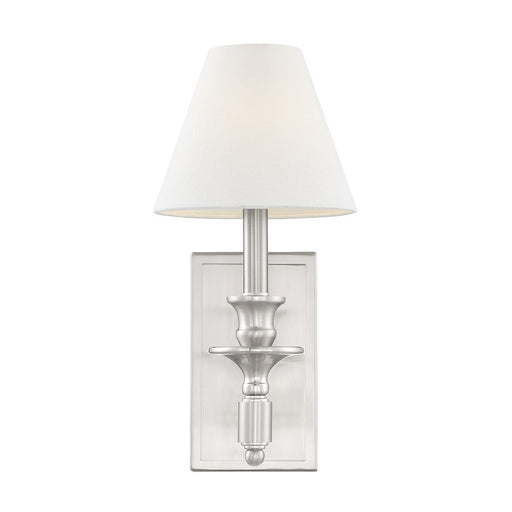 Savoy House Washburn 1-Light Wall Sconce, Satin Nickel - 9-0700-1-SN