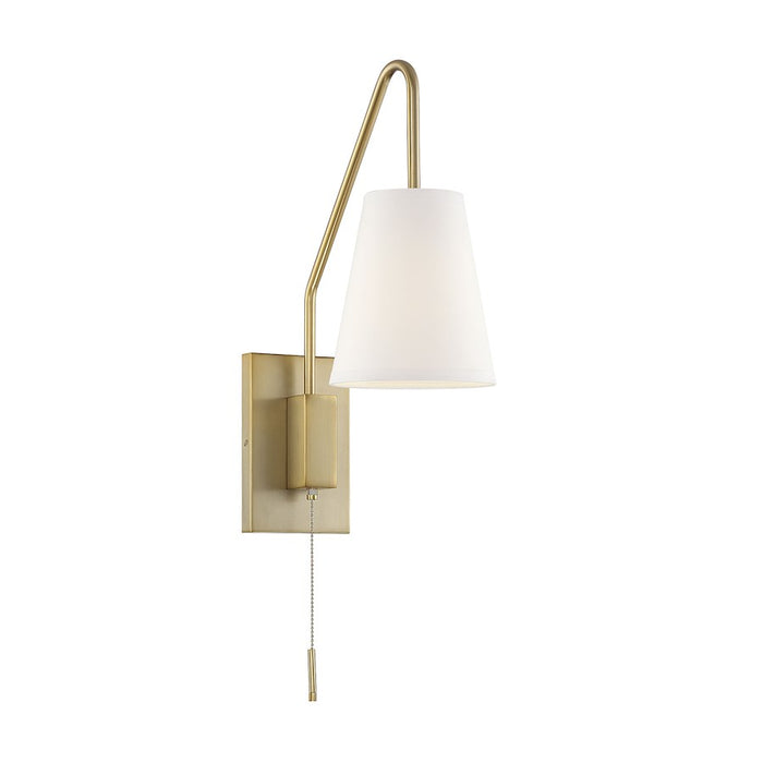 Savoy House Owen 1-Light Adjustable Wall Sconce, Warm Brass