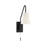 Savoy House Owen 1-Light Adjustable Wall Sconce, Matte Black - 9-0900CP-1-89