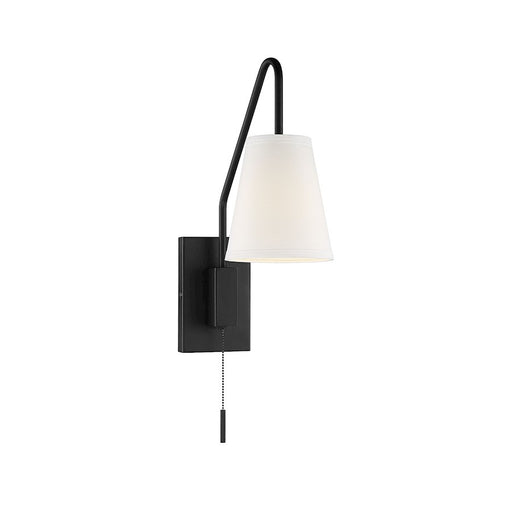 Savoy House Owen 1-Light Adjustable Wall Sconce, Matte Black - 9-0900CP-1-89