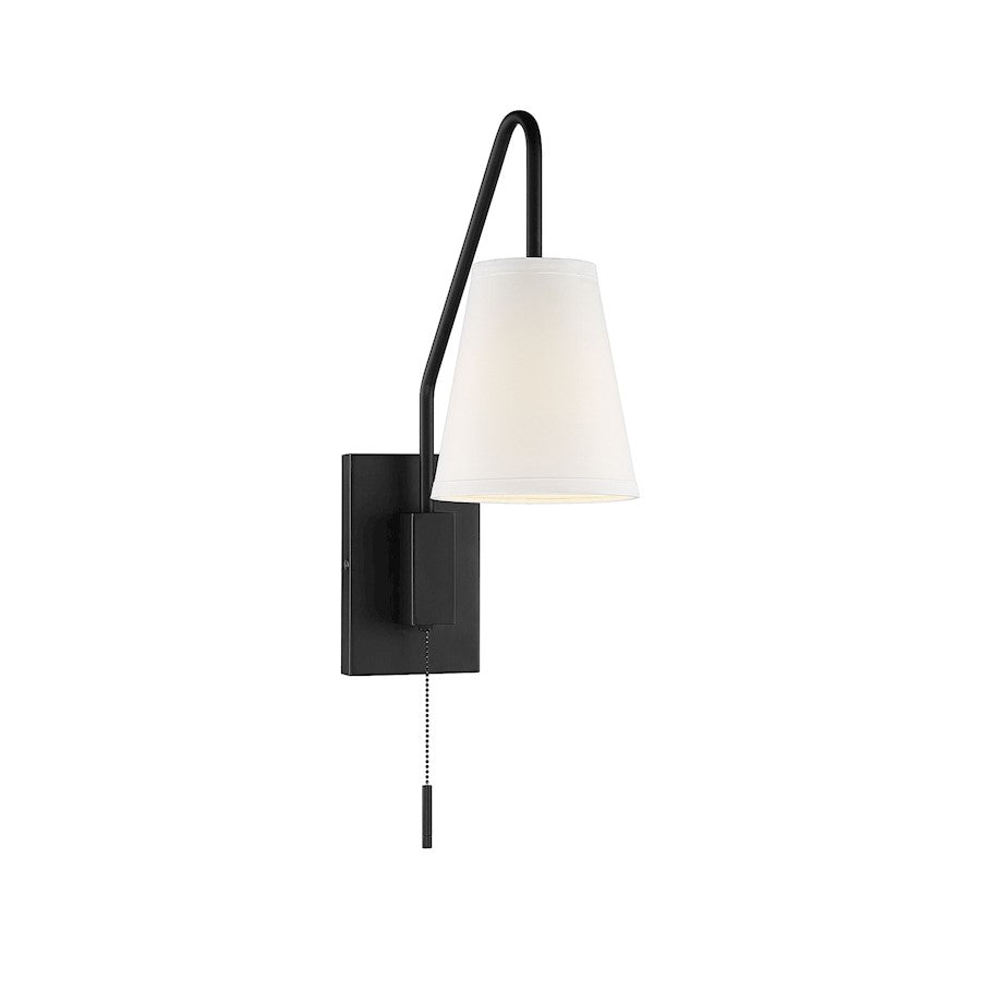 Savoy House Owen 1-Light Adjustable Wall Sconce, Matte Black - 9-0900CP-1-89